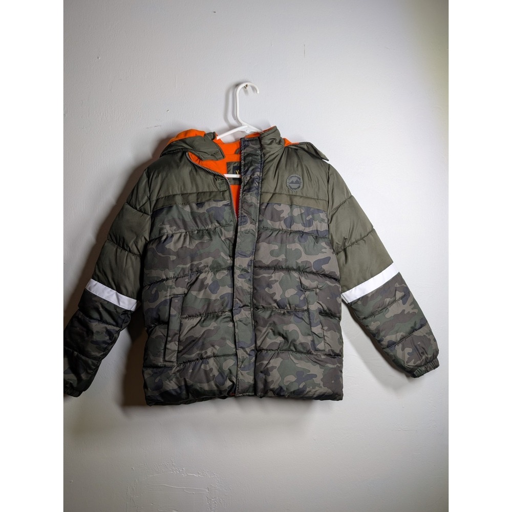 xtreme‎ Boy's Camo Puffer Jacket, Olive, Size: Medium